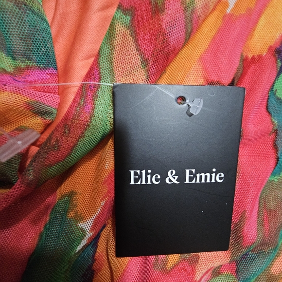 Vibrant Multicolor Halter Dress - Picture 6 of 8